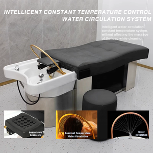 Table de massage de station d'équipement de spa de tête de luxe avec évier de shampooing pour salon de coiffure professionnel - Product Image 2