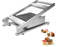 Haute qualité petit bureau semi automatique praliné parmesan fromage bonbons chocolat fil découpeuse