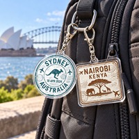 Porte-clés en acrylique personnalisé, lot de 9, Nairobi Kenya Safari, animaux sauvages africains, vente en gros, souvenir