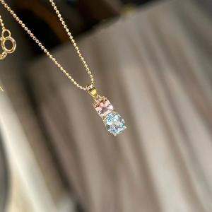 Collier pendentif en argent pur S925 pour femmes, design haut de gamme, diamant étincelant, pentagramme, chaîne en os de serpent, cool et épicé - Product Image 3