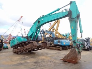 Excavadora Kobelco SK330 usada de 33 toneladas, 100% japonesa, con motor, caja de cambios, bomba, cojinetes, cucharón de 1.5m de capacidad, 209kw de potencia y martillo neumático, en venta. - Product Image 3