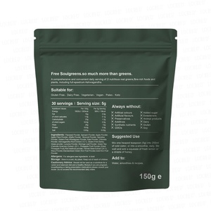 Super Greens Booster, Mezcla de Polvo de Vegetales para Smoothie con Espirulina, Moringa, Hierba de Trigo y Kale, Potenciador de Smoothies, Clorofila - Product Image 5