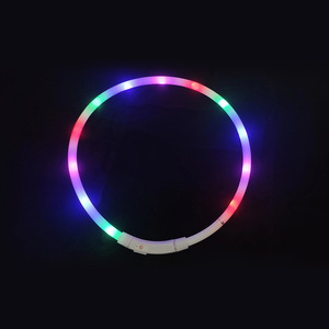 USB Wiederaufladbares LED-Hundehalsband Nacht-Sicherheitslicht Leuchtende Hundehalsbänder für Nachtspaziergänge Werbeartikel LED-Haustierzubehör - Product Image 2