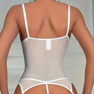 Европейский Американский бестселлер, лидер продаж, сексуальное Полупрозрачное кружевное боди, Корректирующее белье, нижнее белье с пуш-ап, фирменный комплект - Product Image 3
