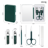 Ensemble de coupe-ongles en acier inoxydable, 5 pièces, Kit professionnel de manucure et pédicure, outils de toilettage pour la maison et les voyages