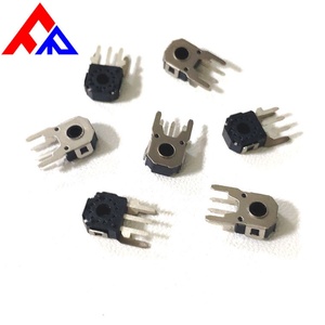 Encodeur rotatif avec broches de connexion, extrémité fendue, orientation verticale, boîtier métallique à 3 broches - Product Image 6