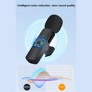 Micrófono Lavalier Inalámbrico Profesional Mini C para iPhone y Android, Cancelación de Ruido, Sonido Nítido, Grabación de Entrevistas en Vivo - Product Image 4