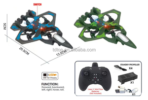 <strong>RC</strong> Plane <strong>Drone</strong> for Kids Adult Beginner Avion De Juguete LED Remote Control Aircraft with Auto Hover Fighter Jet Toy - Product Image 5
