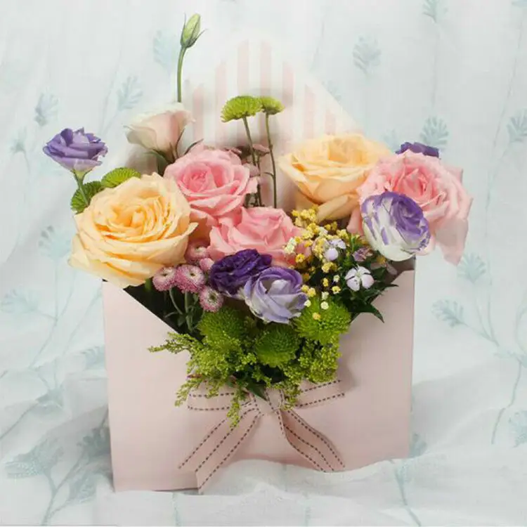 Bouquet Box Creative Folding Envelope Flower Box Paper Bag Flower Packaging