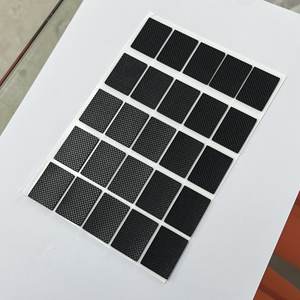 Gaxeta Circular Autoadesiva, Almofada Redonda Adesiva Antiderrapante em Preto Fosco e Cinza, Suporte para Telefone, Almofada de Amortecimento - Product Image 2