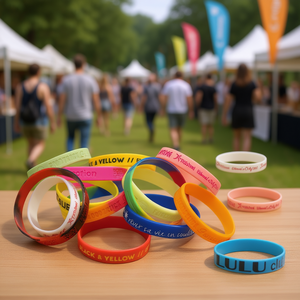 Pulseras de Silicona Personalizadas con Relieve, Resistentes al Agua, Impresas con Técnica de Pad, Regalos Promocionales Novedosos para Eventos y Marketing, Hechas en Italia, Estilo Náutico - Product Image 3