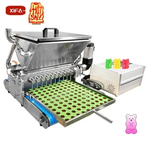 Equipado com painel inteligente máquina de fazer gomas de vitamina máquina de fabricação de gomas de aquecimento rápido