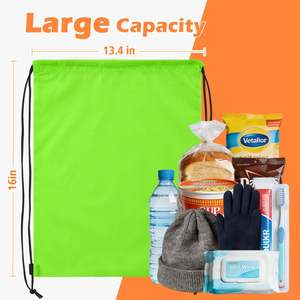 Wholesale Promotional <b>Drawstring</b> Pouch 210D Polyester Sports and Fitness <b>Drawstring</b> <b>Backpack</b> - Product Image 4