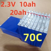 Batterie au lithium prismatique haute puissance SCiB 2.3V10Ah 20Ah 70C pour fauteuil roulant électrique et scooter