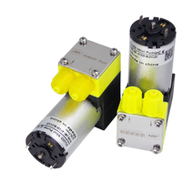 Jby-AY-dc 12v 24v Mini Diaphragme Double Tête Pompe Brosse Pompe à Air 3l/min Pompe à Eau 600 ml/min 0.1mpa 15psi