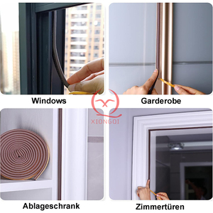 Vente en gros de bandes d'étanchéité en caoutchouc EPDM en forme de D, anti-collision, auto-adhésives 3M, isolation contre le vent, la poussière et le bruit, <span class=keywords><strong>pour</strong></span> portes et <span class=keywords><strong>fenêtres</strong></span> - Product Image 3