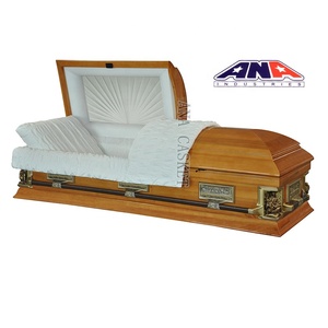 ANA <span class=keywords><strong>funeral</strong></span> suministros sólido nos madera <span class=keywords><strong>de</strong></span> nogal ataúd para el muerto. - Product Image 5