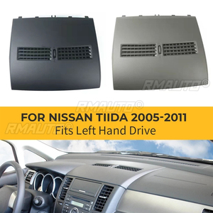Cubierta de la rejilla de ventilación del aire acondicionado del coche - Embellecedor de la placa de instrumentos para Nissan Tiida 2005-2011 2010 2009 2008 2007 2006 - Product Image 1