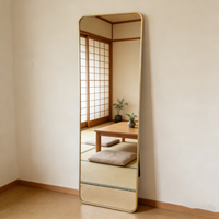 Miroir sur Pied de Luxe, Grand Miroir Pleine Longueur Incassable en Verre Trempé pour Décoration d'Intérieur Moderne, Approvisionnement Direct Usine