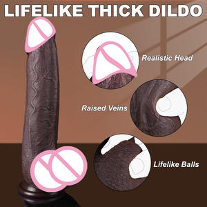 Echte Grote Zwarte Penis Lange Dildo Dikke Man Lul Volwassen Vrouwen Sexy Seksspeeltje Softpenis Spot Stimulatie Kunstmatige Penis Dildo 'S Dick - Product Image 3