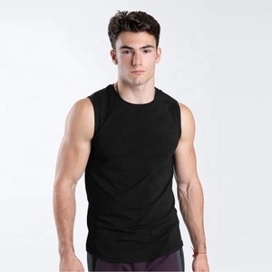 Vente en gros de débardeurs de sport PIHA SPORTS personnalisés pour hommes, 5 pièces, 100% coton, coupe ajustée, respirants, séchage rapide, grande taille, col rond - Product Image 3