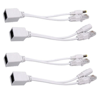 Câble PoE Adaptateur Passif Power Over Ethernet Câble RJ45 Module d'Alimentation DC5.5 12v - 12v Splitter PoE pour Caméra IP