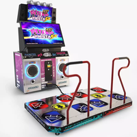 Jeux vidéo d'arcade colorés pour le divertissement en intérieur, machine de jeu de danse à pièces