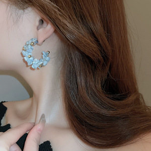 <span class=keywords><strong>Orecchini</strong></span> di perline con orchidea marina fresca <span class=keywords><strong>orecchini</strong></span> di perline per le vacanze in spiaggia <span class=keywords><strong>orecchini</strong></span> di sale schiacciati <span class=keywords><strong>orecchini</strong></span> avanzati personalizzati francesi - Product Image 3