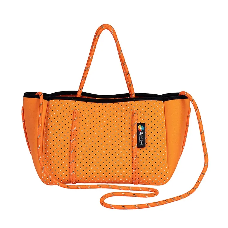 Fashion Wholesale Shopper Shoulder Blue Orange Handbags For Women Luxury Orange