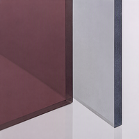 Couverture de toit d'entrepôt de 1,1 mm à 4 mm pour bâtiments industriels, plaque de toiture en polycarbonate en rouleau