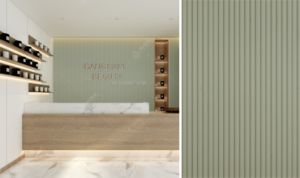 Melinco แผ่นผนัง<span class=keywords><strong>สี</strong></span><span class=keywords><strong>เขียว</strong></span>มิ้นท์แผ่นผนังใช้กันอย่างแพร่หลายความรู้สึกผิวรวมแผ่นผนังตกแต่งภายใน - Product Image 4