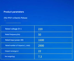 <span class=keywords><strong>Marteau</strong></span> perforateur de démolition lourd Z1G-FF07-6 1600W, <span class=keywords><strong>marteau</strong></span> électrique pour briser le béton, les murs, les carreaux, le pavé - Product Image 5