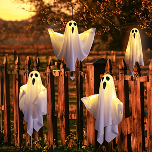 Decoración de Fantasma Luminoso de Halloween, Luz LED Colgante con Luces Púrpuras, Adorno Espeluznante para el Hogar, Jardín, Fiesta, Casa Embrujada - Product Image 3