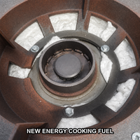 WANHENG Kommerzieller Edelstahl-Kochherd (Güteklasse 304) mit Einzelbrenner für neue Energien, zum Kochen und Rührbraten, einfache Temperaturregelung