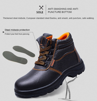 Chaussures de sécurité à embout d'acier, hiver, haute protection anti-perforation, antidérapantes, respirantes, légères, pour travaux industriels, construction, usine