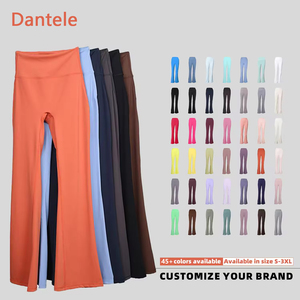 Leggings Deportivos de Cintura Alta, Elásticos, Efecto Piel Desnuda, Secado Rápido, para Yoga, Disponibles en 45 Colores y Tallas S-XXXL, Listos para Enviar - Product Image 1
