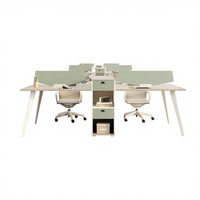 Poste de travail de bureau individuel, bureaux informatiques modernes, cloisons de séparation pour employés, ensemble de mobilier de luxe pour cadres, personnalisation