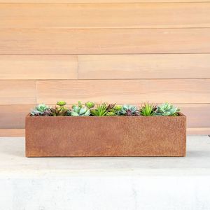<b>Rectangular</b> Planter Box indoor Planter Boxes galvanized Planter Boxes square pattern planter - Product Image 5