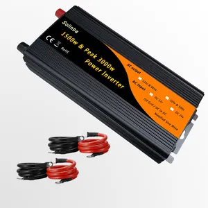 Inversor de vehículo de 1500w DC12v a AC110v, 120v, 220v, 230v, 240v, con conector USB, onda sinusoidal modificada