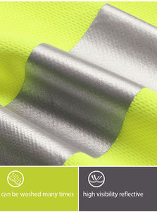 Khả năng hiển thị cao khai thác cơ khí phản quang Polyester công nghiệp màu vàng cam xây dựng tùy chỉnh làm việc người đàn ông làm việc Hi VIS Áo sơ mi - Product Image 5