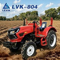 Tracteur agricole à roues 4x4 haute puissance 80-120 CV économique, machine agricole professionnelle à transmission par engrenages
