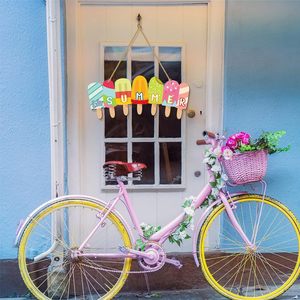 Decorazione del segno di legno della brezza del gelato di estate casa porta d'ingresso anteriore appesa all'ingrosso - Product Image 2