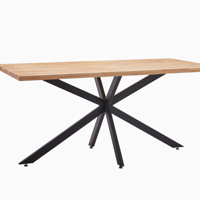 Nouvelle Table à Manger Design 2024, Vente Chaude en Europe, Directement de l'Usine Chinoise, Meuble de Salle à Manger Populaire et Abordable