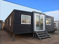 Maison préfabriquée de luxe avec 2 chambres et 1 salle de bain, maison de bureau extensible, maison conteneur, maison capsule