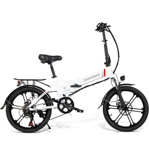Bicicletta <span class=keywords><strong>Elettrica</strong></span> da Città <span class=keywords><strong>Pieghevole</strong></span> con Batteria al Litio Rimovibile, Motore Brushless da 250W a Mozzo Posteriore, 7 Velocità, Ruote da 20 Pollici, 48V, Disponibilità Immediata da Magazzino EU - Product Image 2