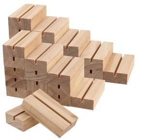 Wholesale Solid Wood Color Number <b>Card</b> Stands Indoor Desktop Display Holder Menu Stand Business Gift - Product Image 1