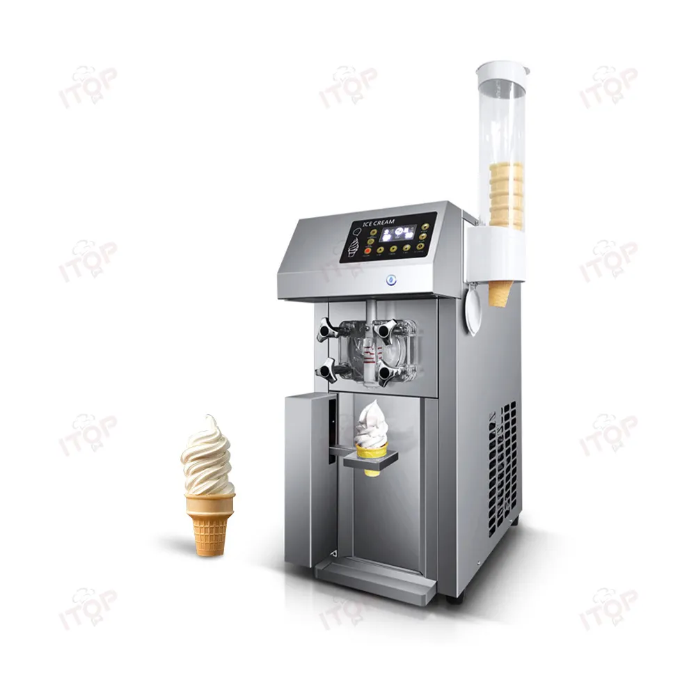 Máquina automática de helados de autoservicio continuo de salida súper grande de alta tasa de expansión