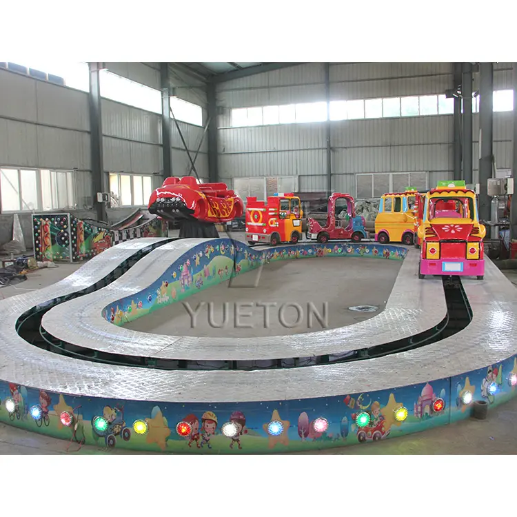 Manege-parque de diversiones para niños, parque de juegos infantil con diseño de parque de diversiones, pista de carreras en tren