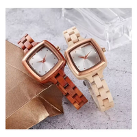 Mini Lady Japanese Quartz Mouvement Montres en bois pur Élégantes montres écologiques multi-couleurs