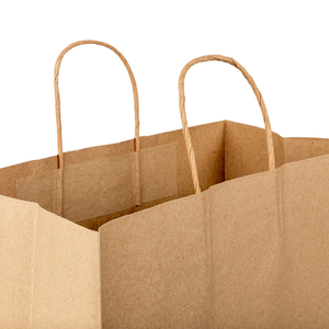 Sacs en papier kraft personnalisés imprimés, sacs de shopping recyclables, sacs cadeaux, sacs pour vêtements, sacs pour aliments, sacs à emporter, emballages avec votre propre logo - Product Image 4